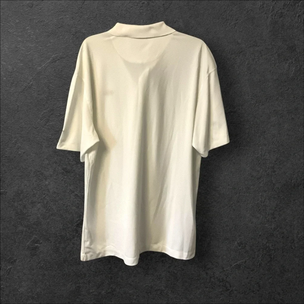 Nike White Polo Shirt‎ SZ XL Men Sportwear Golf Dri Fit Speed Comfort Tennis